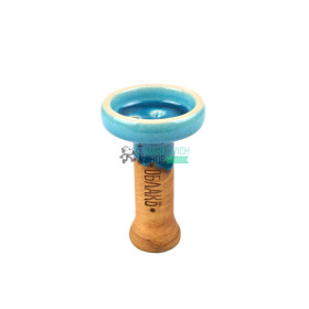 Чаша для кальяна Облако Black Glaze голубая кракл (8) Felix Shop