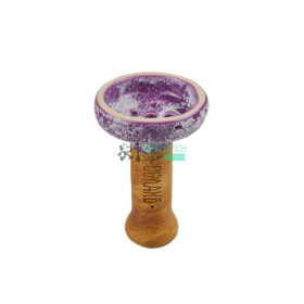 Чаша для кальяна Облако Black Glaze фиолетово-белый (33) Felix Shop