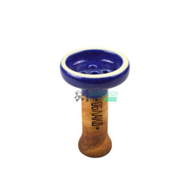 Чаша для кальяна Облако Black Glaze Синий с точками (42) Felix Shop