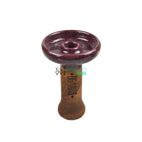 Чаша для кальяна Облако Phunnel L Glaze top фиолетовая в точку (3) Felix Shop