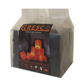 УГОЛЬ ДЛЯ КАЛЬЯНА ОРЕХОВЫЙ GRESCO БЕЗ КОРОБКИ (ГРЕСКО) 0,5КГ Felix Shop