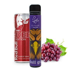 Электронные сигареты Elf Bar 1500 Grape Enegry (Ельф бар Виноградный Энергетик) Felix Shop