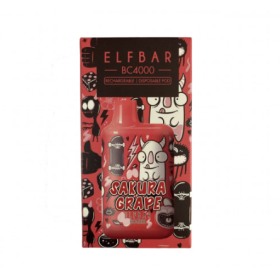 Электронные сигареты Elf Bar BC4000 Sacura Grape Limited Edition (Ельф бар Сакура Виноград) Felix Shop