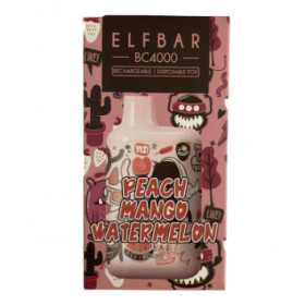 Электронные сигареты Elf Bar BC4000 Peach Mango Watermelon Limited Edition (Персик Манго Арбуз) Felix Shop