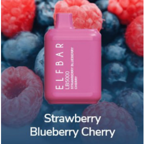 Электронные сигареты Elf Bar LB5000 Strawberry Blueberry Cherry  (Клубника Черника Вишня) Felix Shop