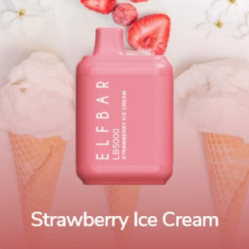 Электронные сигареты Elf Bar LB5000 Strawberry Ice Cream (Клубничное Мороженое) Felix Shop