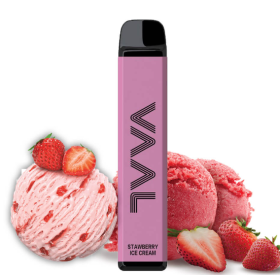 Электронные сигареты VAAL 1800 Strawberry Ice Cream (Велл) Клубничное Мороженое Felix Shop