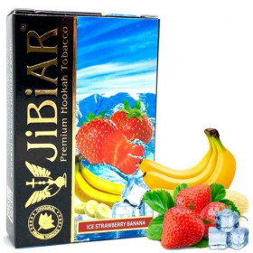 Табак Jibiar Ice strawberry banana (Джибиар Айс Клубника Банан) 50 грамм Felix Shop