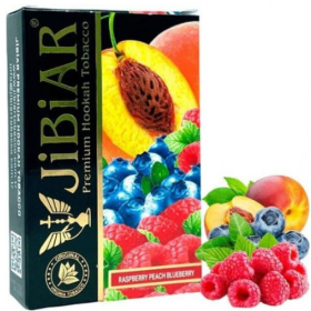 Табак Jibiar Raspberry Pech Blueberry (Джибиар Малина Персик Черника) 50грамм Felix Shop