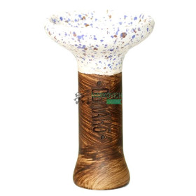 Чаша для кальяна Облако Phunnel M белая с черно-синими точками (44) Felix Shop