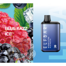 Электронные сигареты Elf Bar BС5000 ULTRA Blue Razz Ice (Голубой Лимонад Айс) Felix Shop