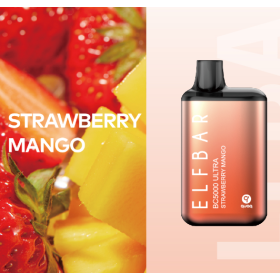 Электронные сигареты Elf Bar BС5000 ULTRA Strawberry Mango (Клубника Манго) Felix Shop