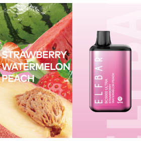 Электронные сигареты Elf Bar BС5000 ULTRA Strawberry Watermelon Peach (Клубника Арбуз Персик) Felix Shop