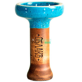 Чаша для кальяна Облако Black Glaze голубая в точку (1) Felix Shop