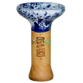 Чаша для кальяна Облако Phunnel M Glaze Top синий мрамор (35) Felix Shop