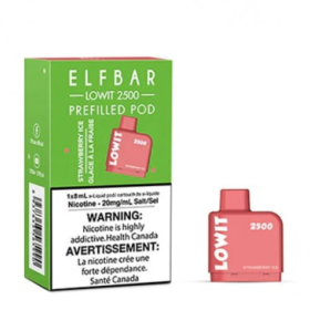 Картридж Elf Bar Lowit 2500 Strawberry Ice (Ловит Клубника Айс) Felix Shop