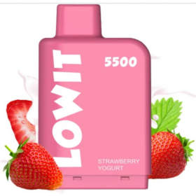 Картридж Elf Bar Lowit 5500 Strawberry Yogurt (Ловит Клубничный Йогурт) Felix Shop