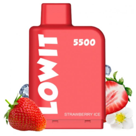 Картридж Elf Bar Lowit 5500 Strawberry Ice (Ловит Клубника Айс) Felix Shop