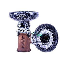 Чаша для кальяна LOONA Crater черная shady Felix Shop