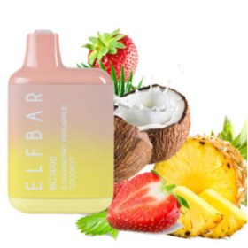 Электронные сигареты Elf Bar BC3000 Strawberry Pineaple Coconut (Ельф бар Клубника Ананас Кокос) Felix Shop