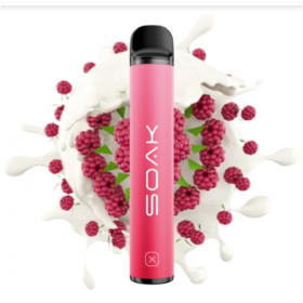 Электронная сигарета Soak 1500 Raspberry Yogurt (Соак Малиновый Йогурт) 2% Felix Shop
