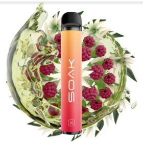 Электронная сигарета Soak 1500 Jasmin Raspberry Tea (Соак Малиновый Чай с Жасмином) 2% Felix Shop
