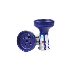 Чаша для кальяна RS Bowls GS Mat белая с синим Felix Shop