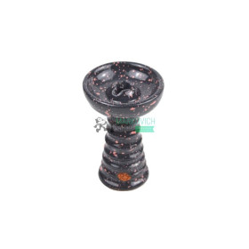 Чаша для кальяна RS Bowls Ideal (SI) темно-серая с красным Felix Shop