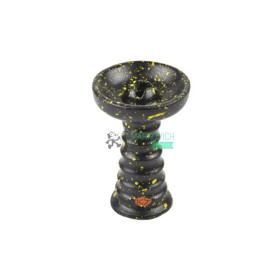 Чаша RS Bowls Ideal (SI) глянцевая черная с желтыми точками Felix Shop