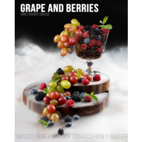Табак Honey Badger Wild (Медоед Медиум) Grape and Berry | Виноград и ягоды 40 грамм Felix Shop