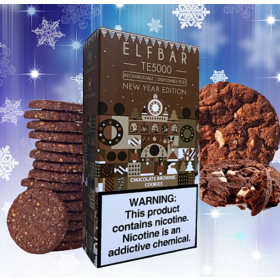Электронные сигареты Elf Bar TE5000 Christmas Chocolate Brownie Cookies (Ельф Шоколадное печенье) Felix Shop