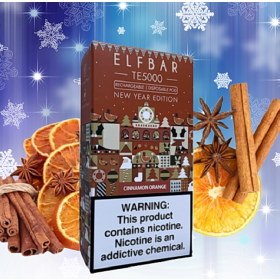 Электронные сигареты Elf Bar TE5000 Christmas Edition Cinnamon Orange (Ельф бар Апельсин с корицей) Felix Shop