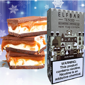 Электронные сигареты Elf Bar TE5000 Christmas Edition Hazel Toffee (Ельф бар Ириска) Felix Shop