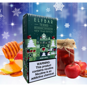 Электронные сигареты Elf Bar TE5000 Christmas Edition Honey Apple (Ельф Медовое Яблоко) Felix Shop