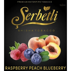 Табак Serbetli Raspberry Peach Blueberry (Щербетли Малина Персик Черника) 50 грамм Felix Shop