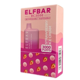 Электронные сигареты Elf Bar BC3000 Strawberry Ice Cream (Ельф бар Клубничное Мороженое) Felix Shop