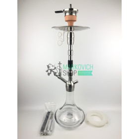 Кальян Amy Deluxe SS 06 Dark Steel Прозрачный Felix Shop