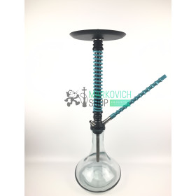 Кальян Mamay Customs v3 Coilovers черно-бирюзовый с колбой 2x2 под SS Felix Shop