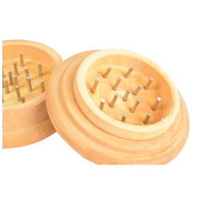 Гриндер деревянный Carved Leaf из 2 частей, 50мм Felix Shop