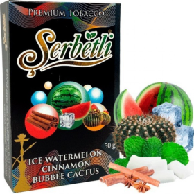 Табак Serbetli Ice Watermelon Cinnamon Bubble Cactus (Щербетли Айс Арбуз Корица Бабл Какту) 50 грамм Felix Shop