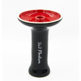 Чаша для кальяна  2х2 Medium Black and Red Felix Shop