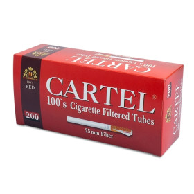 Гильзы для набивания сигарет Filtered Cigarette Tubes Cartel  25 mm (200) Felix Shop