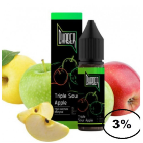 Жидкость Chaser Black Triple Sour Apple (Чейзер блэк Тройное Кислое Яблоко) 15мл, 3% Felix Shop