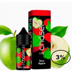 Жидкость Chaser LUX Sour Apple (Чейзер Люкс Кислое Яблоко) 30мл, 3% Felix Shop