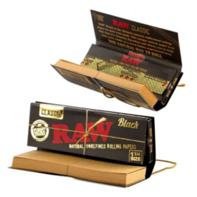 Бумага для самокруток RAW Black Ultra Thin Connoisseur 1¼" Felix Shop