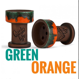 Чаша Gusto Bowls Rook Green-Orange Felix Shop