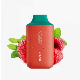 Электронная сигарета Vozol 6000 Strawberry Raspberry (клубника малина) Felix Shop
