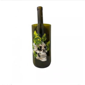 Водник Стеклянный Оливковый Шишки В Черепушке Felix Shop