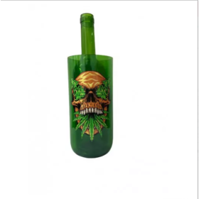 Водник Стеклянный Зеленый Трава В Черепушке Felix Shop