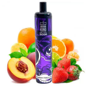 Электронная сигарета Aroma King Dark Night 5000 Strawberry Peach Citrus (Клубника Персик Цитрус) Felix Shop